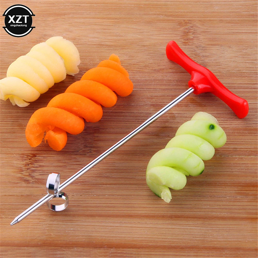 1pc Vegetables Spiral Knife Potato Carrot Cucumber Salad Chopper Easy Spiral Screw Slicer Cutter Spiralizer Kitchen Tools - Image 5