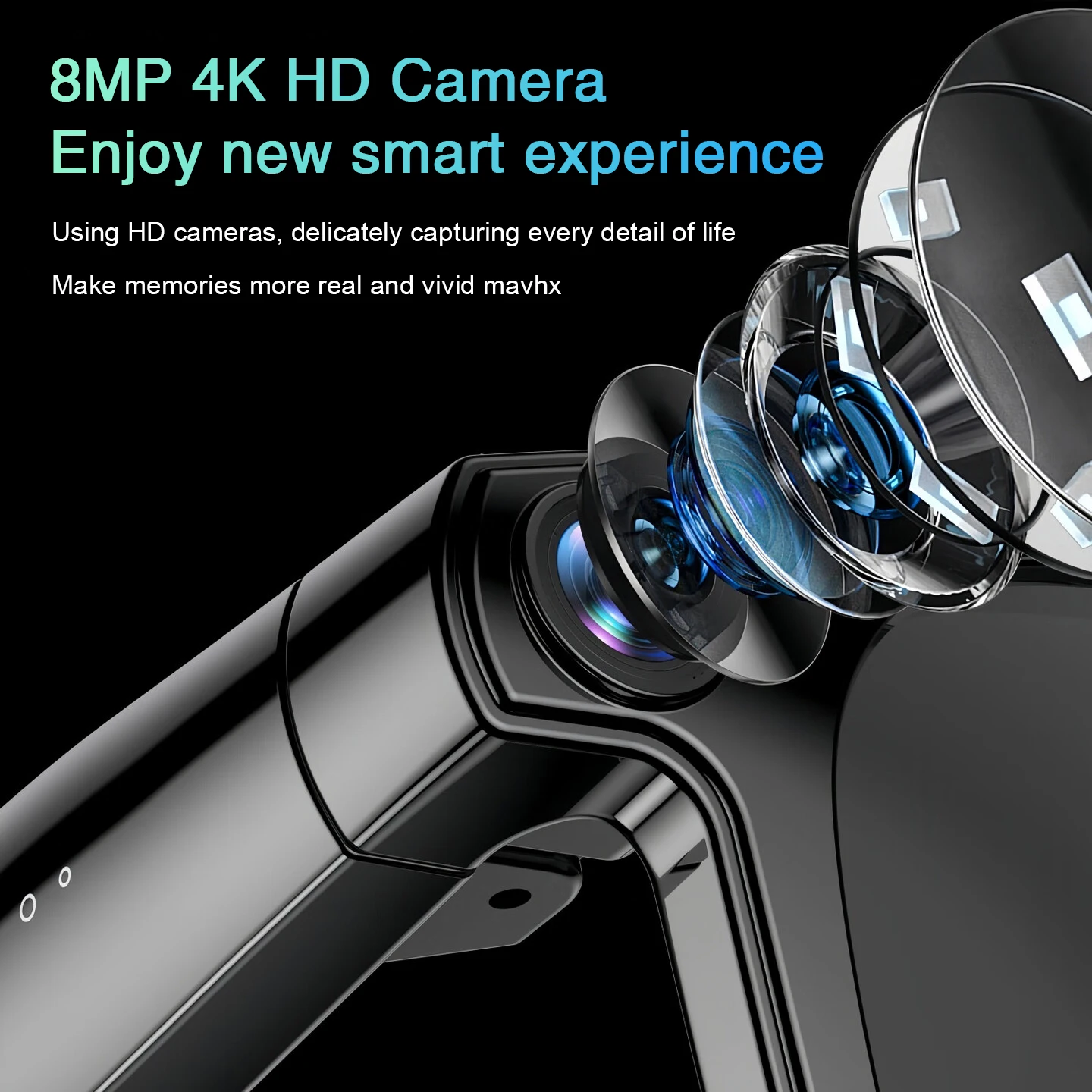 New 800W HD Camera AI Smart Glasses Men 100+ Languages Translation Glasses 1080P Video Record Music Player Call Sunglasses Woman - Image 2