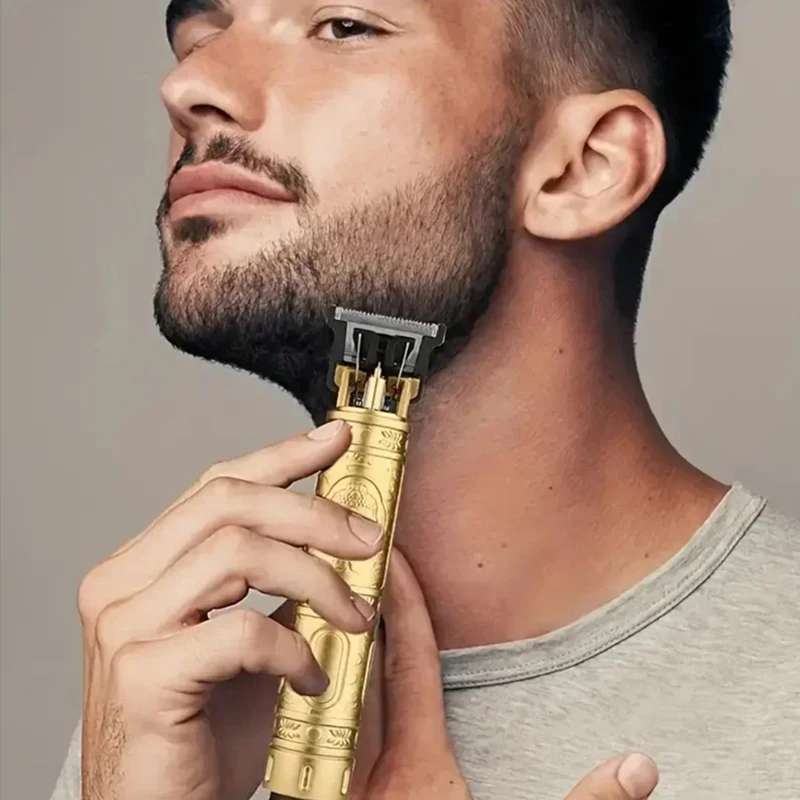 Electric Hair Clipper for Men Professional Barber Shaver Beard Trimmer Dragon Buddha Design Body Hair Cutting Machine USB - Image 2