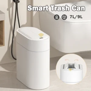 Smart Motion-Sensor Trash Can – 7L/9L, Kitchen & Bathroom
