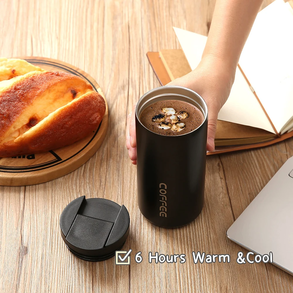 400ML Stainless Steel Coffee Thermos Bottle Thermal Mug Leakproof Car Vacuum Flasks Coffee Cup Travel Portable Insulated Bottles - Image 6