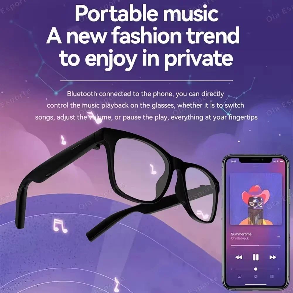 Lenovo 2026 New AI Smart Glasses 8K Touch Control Photo Video Recording Translator Voice Assistant Bluetooth Wireless Sunglasses - Image 2