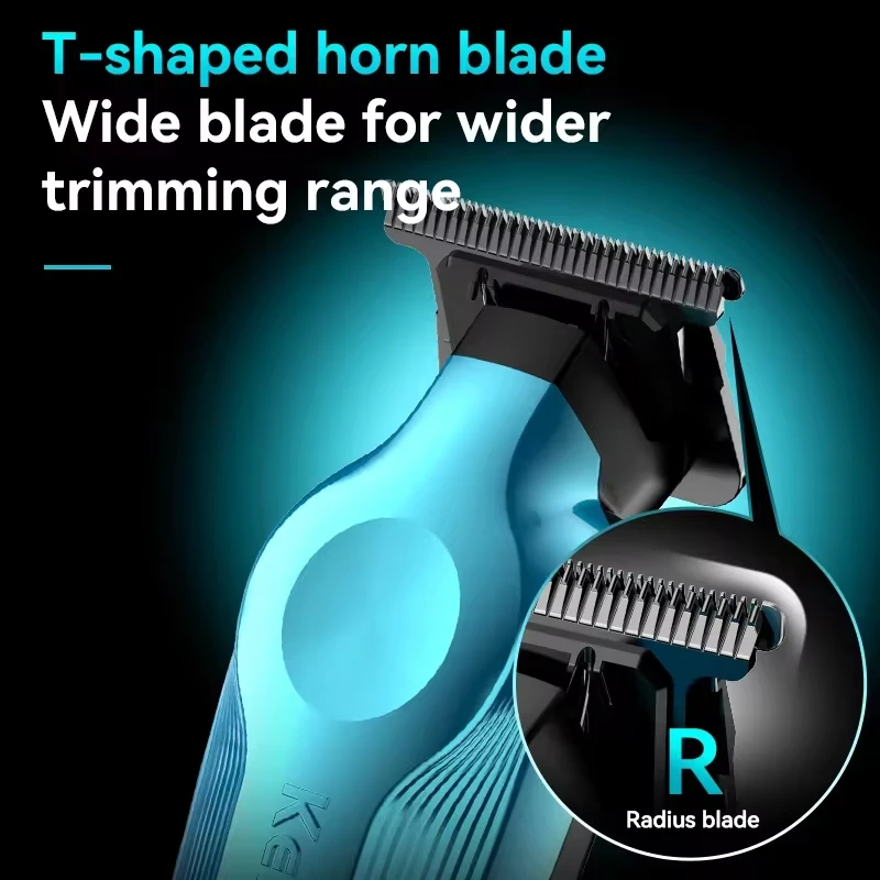 Kemei KM-1858 9000RPM 10W Hair Clipper,KM-264 Rechargeable Electric Trimmer,Original KM-T95 Shaver For Men Barber Clippers Kit - Image 4