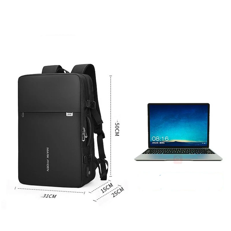 Mark Ryden 17 Inch Laptop Man Backpack USB Charging Multi-layer Space Travel Bag Business Male Anti-Theft Mochila - Image 6