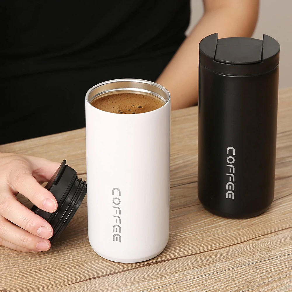 400ML Stainless Steel Coffee Thermos Bottle Thermal Mug Leakproof Car Vacuum Flasks Coffee Cup Travel Portable Insulated Bottles - Image 4