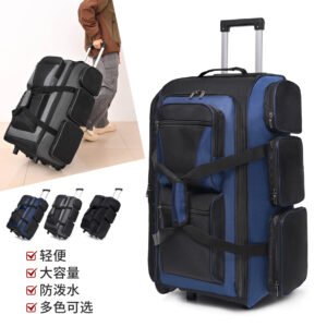 Direct sale multifunctional convenient trolley travel bag, extra-large capacity long-distance luggage bag for men and women, student luggage bag