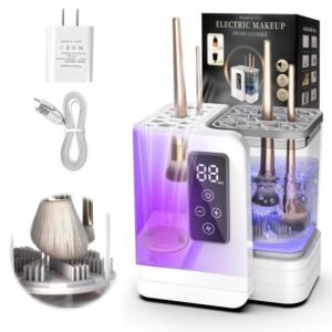Cross-border professional 5-in-1 electric makeup brush cleaning dryer, portable automatic USB makeup brush cleaning tool
