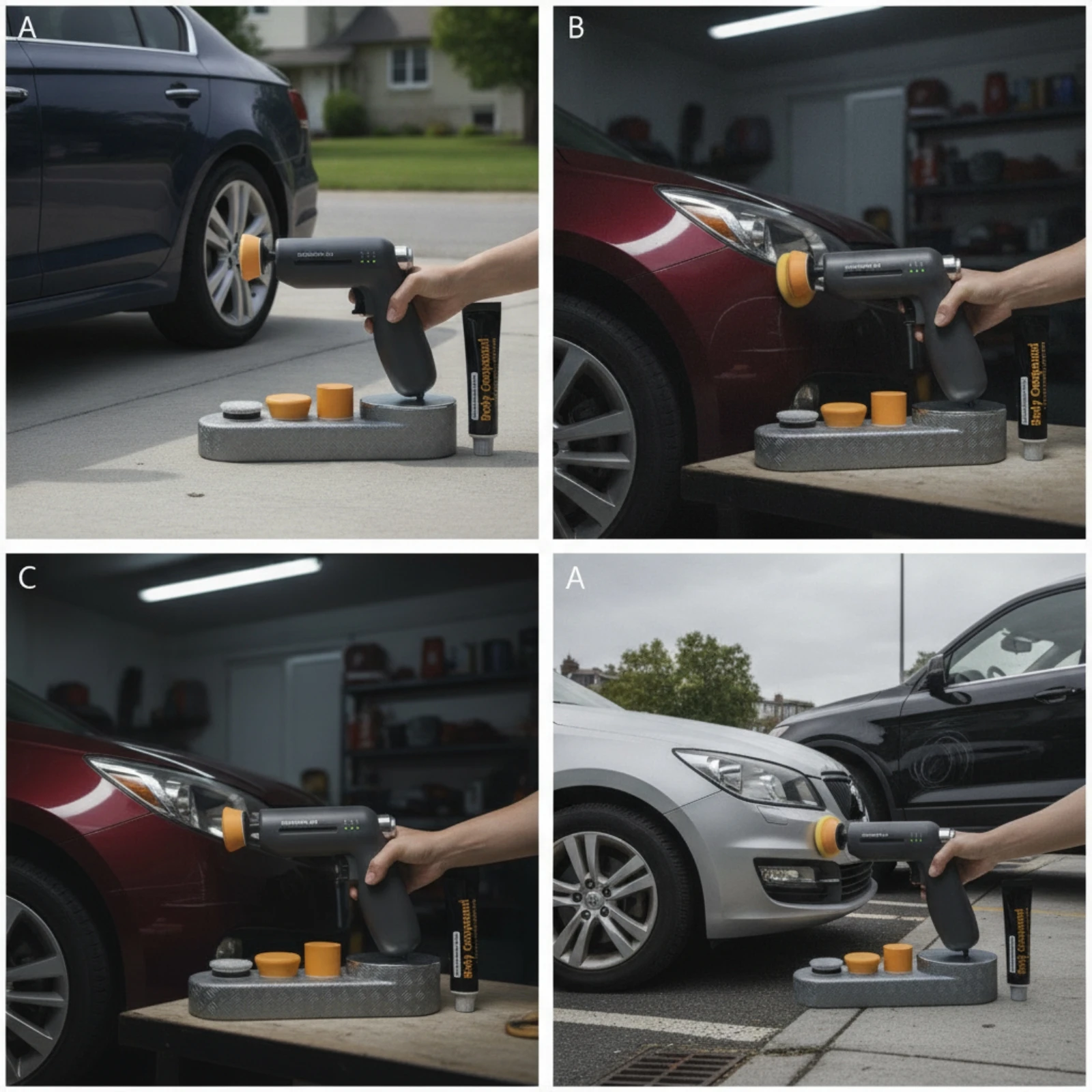 Car Scratch Repair Machine Compact Car Polisher with Polishing Pads Polishing Machine with Buffing Pads Easy to Use for DIYers - Image 6