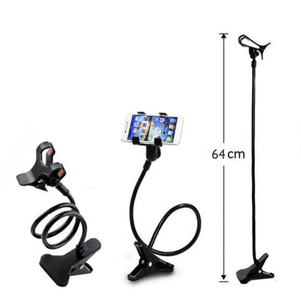 Universal Cell Phone Holder Flexible Long Arm lazy Phone Stand For iPhone Samsung Huawei Xiaomi 360° Rotation Stable Bracket - Image 5