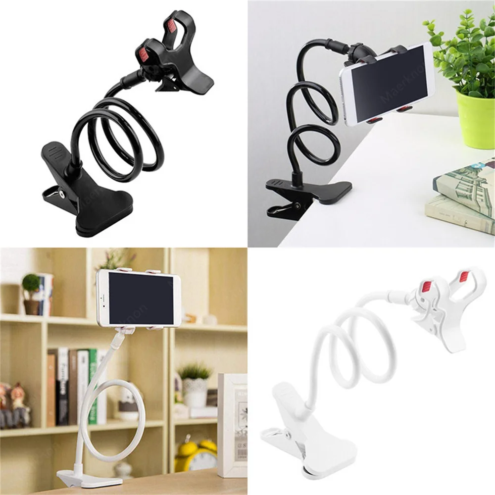 Universal Cell Phone Holder Flexible Long Arm lazy Phone Stand For iPhone Samsung Huawei Xiaomi 360° Rotation Stable Bracket - Image 2