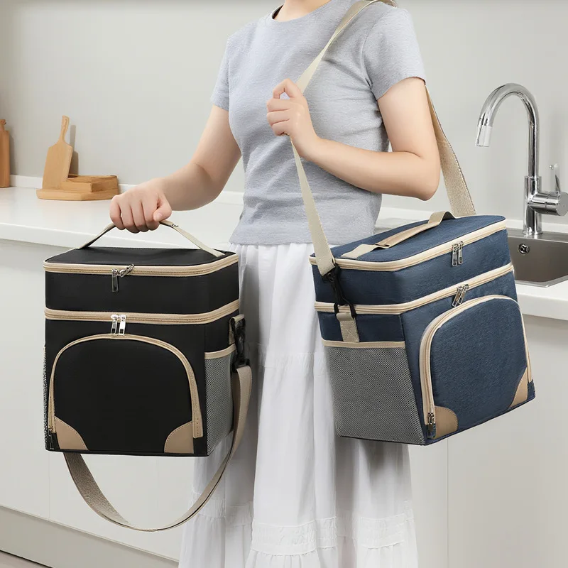Insulated Lunch Bag – Double-Layer Cooler, Crossbody Sling for Commuters - Image 3