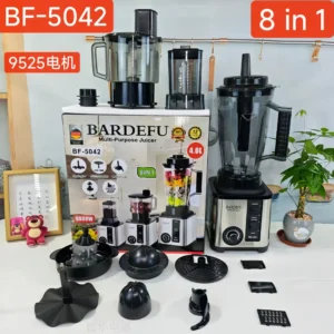 4L 8 in 1 Blender High Power Professional Countertop Blender Stainless Steel Ice Crusher for Fruit Vegetable
