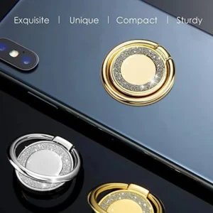 Bling Finger Ring Phone Holder Fashion Stand Mobile Phone Accessories Portable Ring Bracket for Xiaomi iPhone 14 15