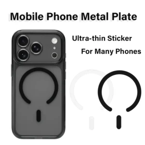 1/3/5pcs Mobile Phone Metal Plates for Magsafe Smartphone Accessories Back Sticker Iron Sheet for iPhone 17 16 15 Samsung Xiaomi