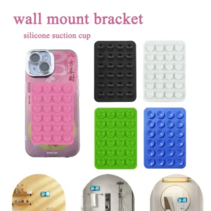 Silicone Suction Cup Grip Stand for Mobile Phone Selfie and Video Suction Cup Non-slip Hands-free Design Wall Mount Bracket