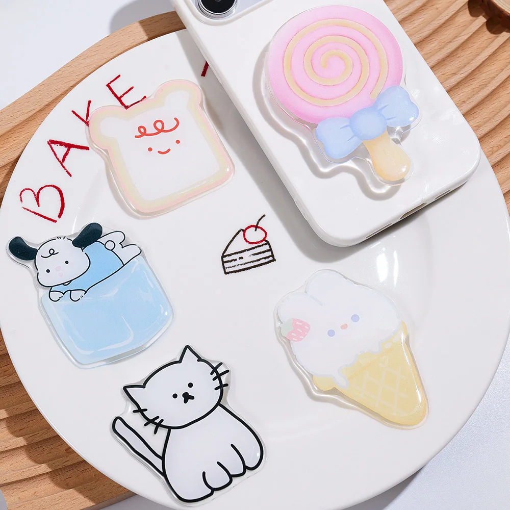Cute Cartoon Grip Tok Acrylic Foldable Finger Ring Socket Expanding Stand Portable Phone Bracket for iPhone Samsung Cases - Image 3