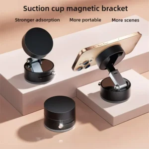 Magnetic Suction Cup Phone Stand – Adjustable