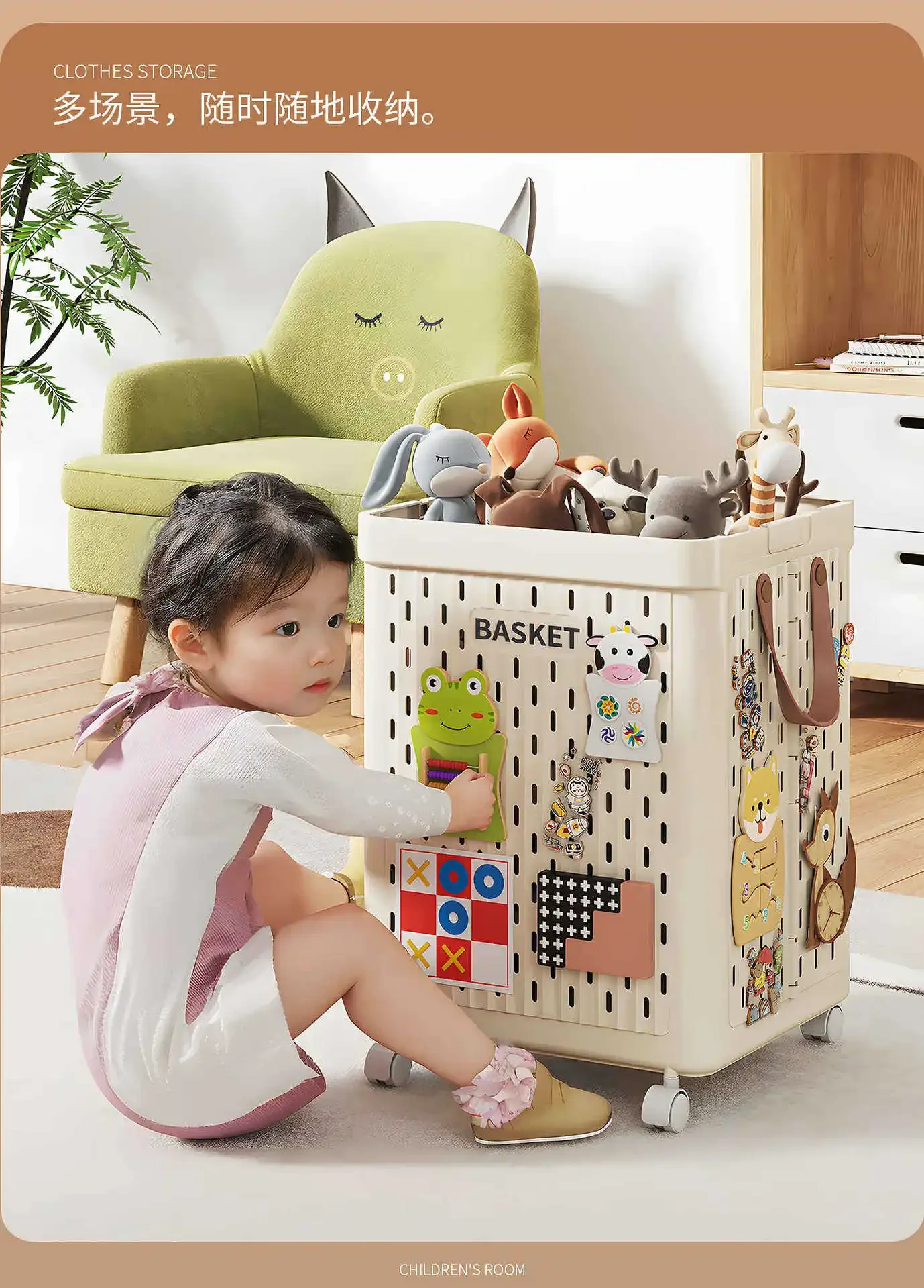 Foldable Laundry Basket – Large Capacity, Wheels & Bathroom Storage Organizer - Image 5