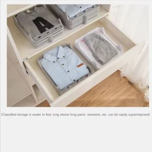 Dividers Stackable Plastic Shirt Organizer Simple White T Shirt Folder Board DressBook Closet