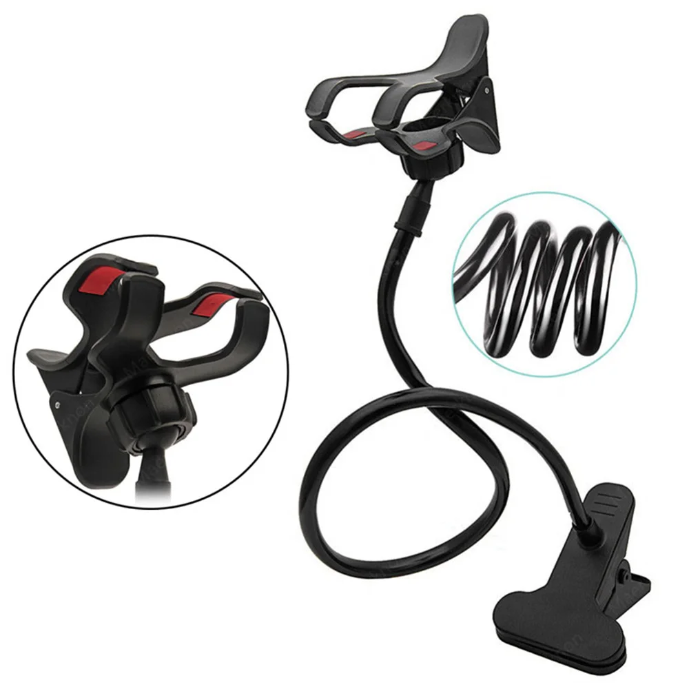 Universal Cell Phone Holder Flexible Long Arm lazy Phone Stand For iPhone Samsung Huawei Xiaomi 360° Rotation Stable Bracket - Image 6