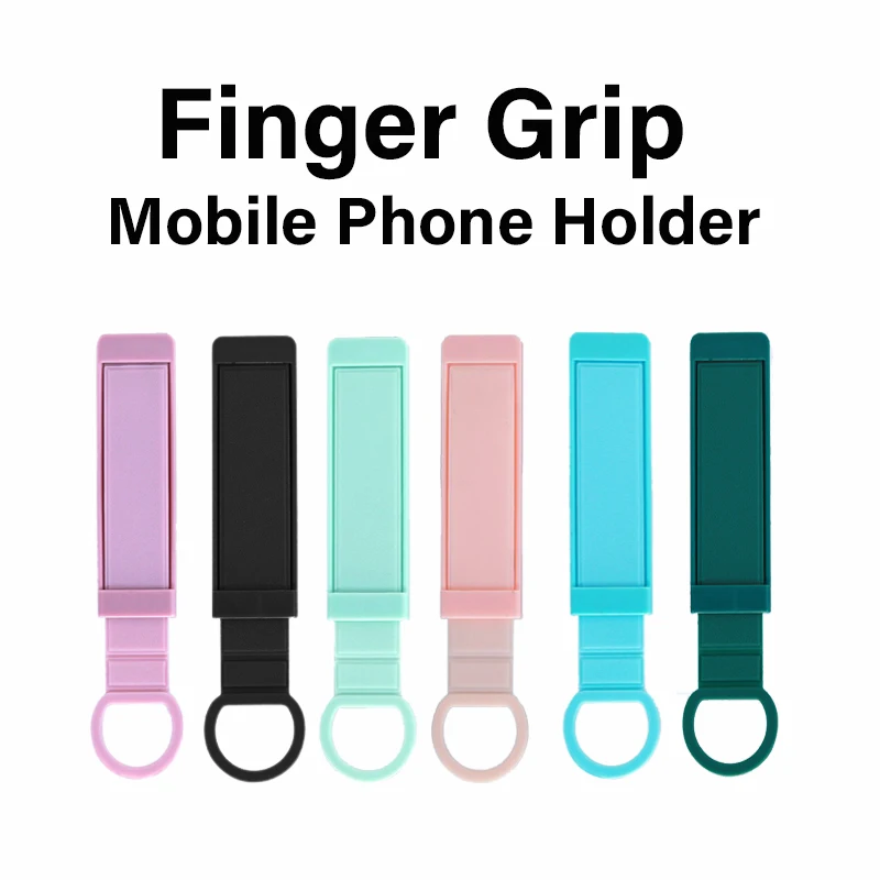 New Wrist Band Cell Phone Stand Finger Grip Mobile Phone Holder Push Back Sticked Socket Bracket For Xiaomi Samsung IPhone