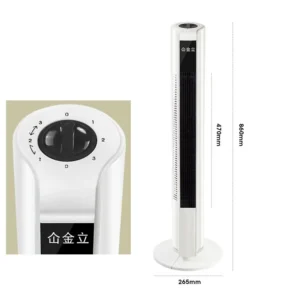 32inch Air Circulation 360 Degree Oscillation Stand Fan with Remote Control Bladeless Tower Fan ELECTRIC FAN AIR BLOWER AIR COOL