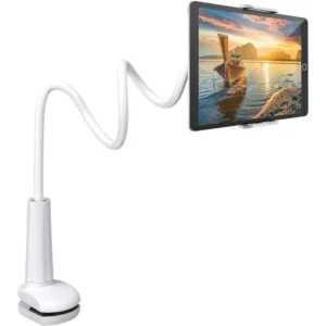 Mobile Phone Gooseneck Arm Holder Stand For iPhone Samsung Xiaomi IPad Pro Air Mini 11 Kindle Clamp on Table Bed Tablet Mount
