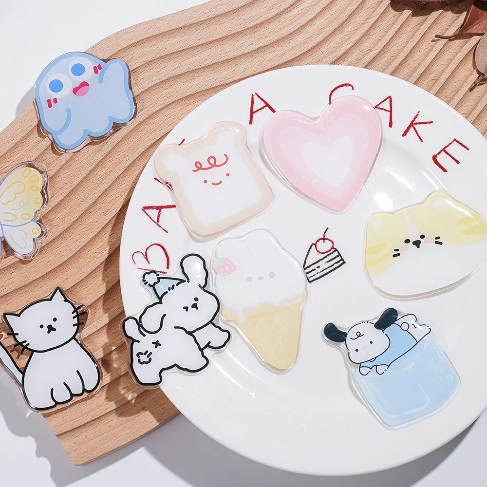 Cute Cartoon Grip Tok Acrylic Foldable Finger Ring Socket Expanding Stand Portable Phone Bracket for iPhone Samsung Cases - Image 2