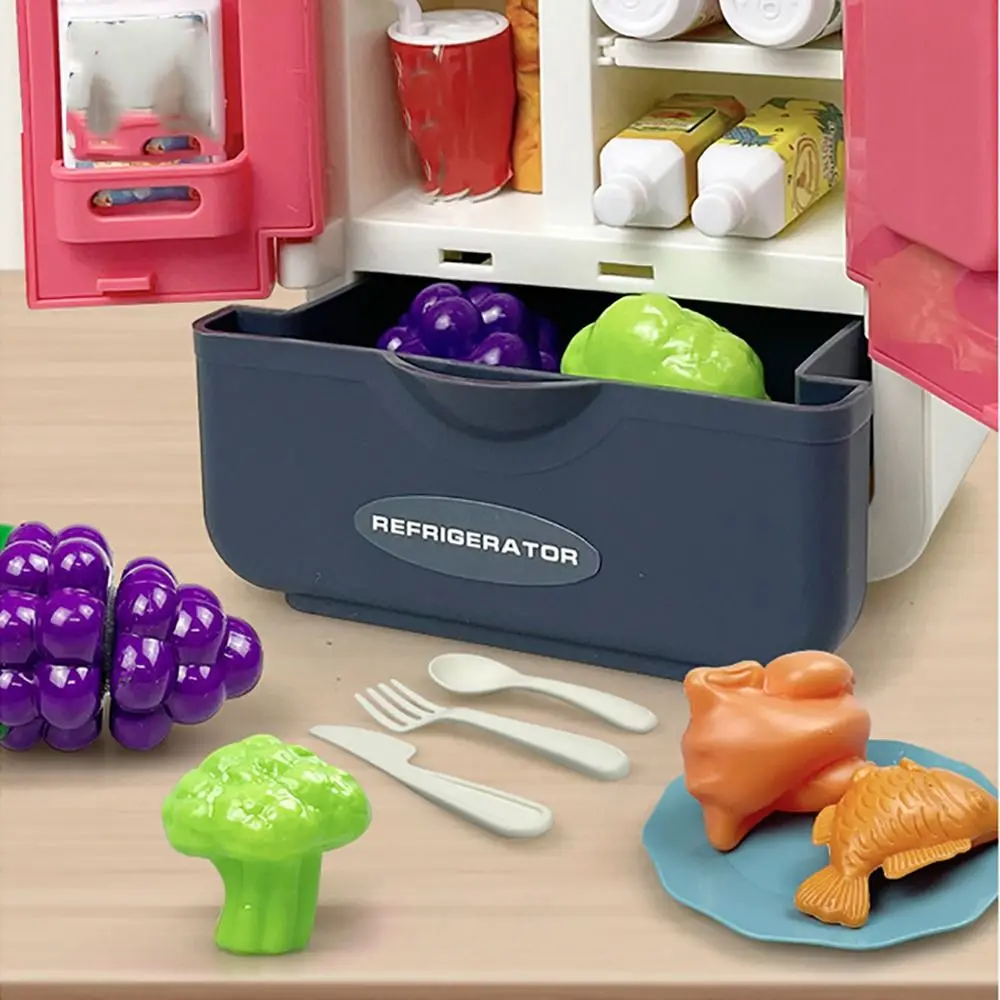 Kids Kitchen Playset – Simulation Microwave & Gas Stove, Pretend Play Cooking Set - Image 3