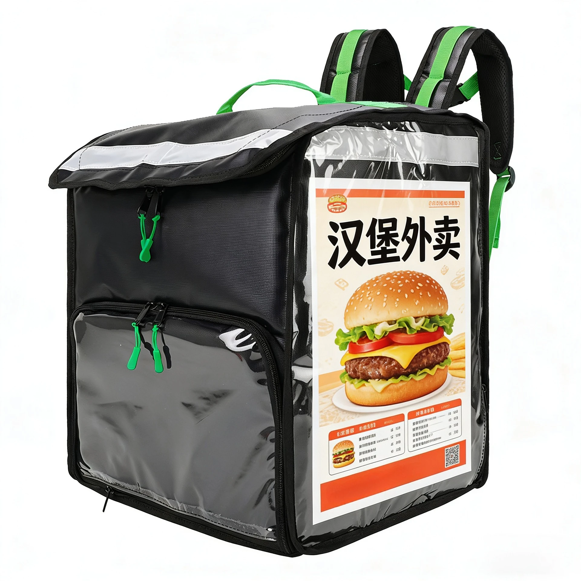 Insulated Pizza Delivery Bag – Multi-Compartment, Waterproof Commercial Carrier - Image 3