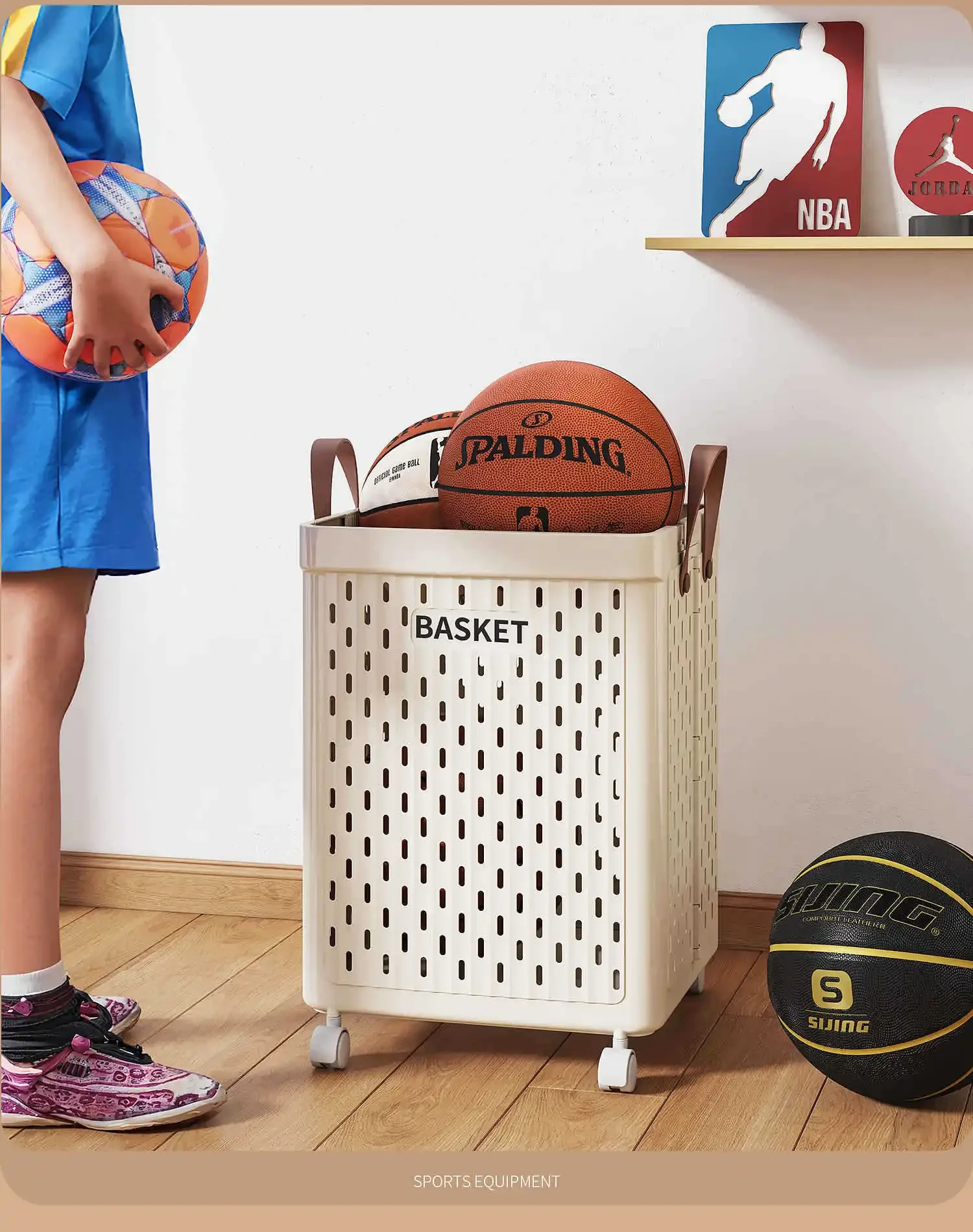 Foldable Laundry Basket – Large Capacity, Wheels & Bathroom Storage Organizer - Image 4