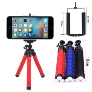 Sponge Tripod Bracket Universal Smartphone Tripod Mini Flexible Octopus Stand Mobile Phone Holder For iPhone Huawei Realme OPPO