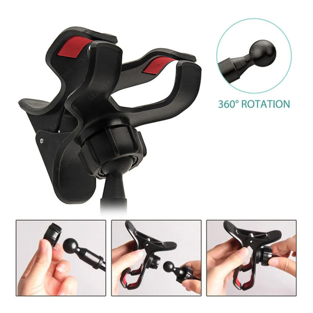 Universal Cell Phone Holder Flexible Long Arm lazy Phone Stand For iPhone Samsung Huawei Xiaomi 360° Rotation Stable Bracket - Image 4
