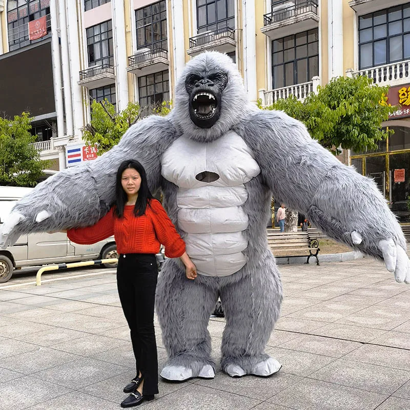 Inflatable Gorilla Mascot Costume – Adult Fancy Dress for Halloween & Party - Image 5