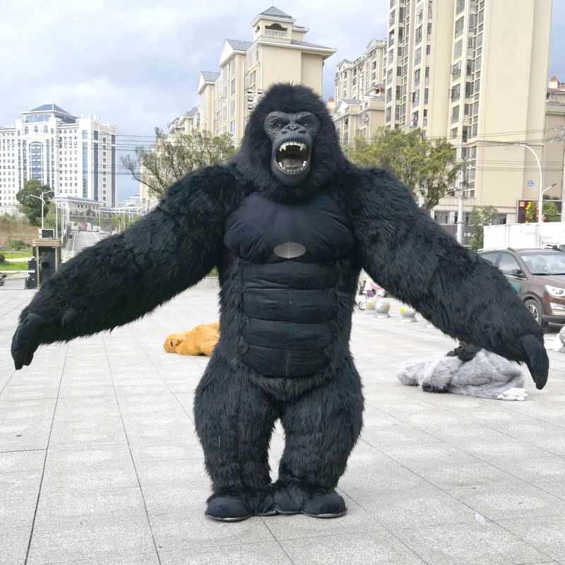 Inflatable Gorilla Mascot Costume – Adult Fancy Dress for Halloween & Party - Image 6