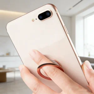 Ultra-thin Finger Grip Ring Phone Holder Degree Rotatable Car Magnet Holder Metal Finger Ring for Mobile Phone