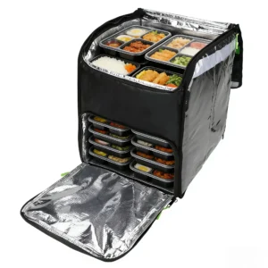 Insulated Pizza Delivery Bag – Multi-Compartment, Waterproof Commercial Carrier