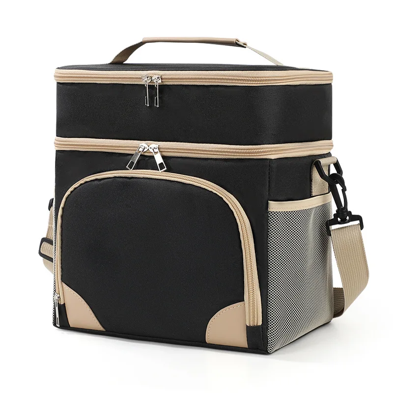 Insulated Lunch Bag – Double-Layer Cooler, Crossbody Sling for Commuters
