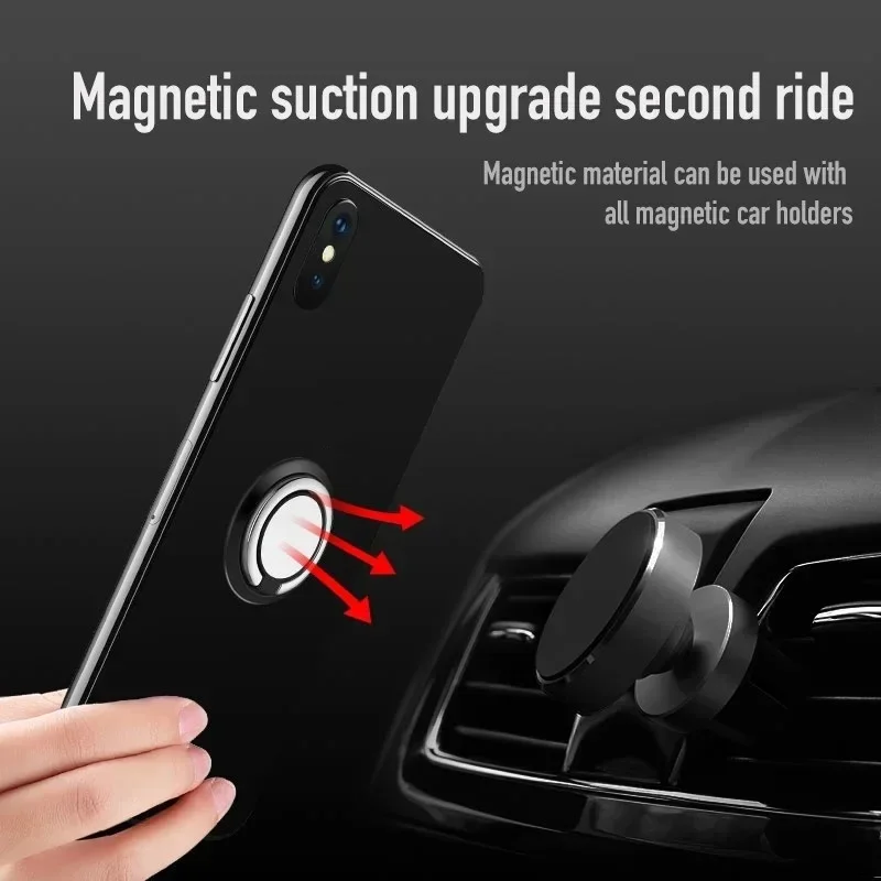 Mini Finger Ring Holder Stand Grip 360 Rotating For Mobile Phone Car Magnetic Mount Phone Back Sticker Pad Unniversal Bracket - Image 5