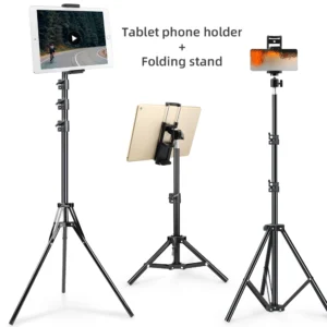 Adjustable Aluminum Tripod Stand for Phones & Tablets
