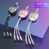 3-in-1 100W Retractable Fast Charging Cable