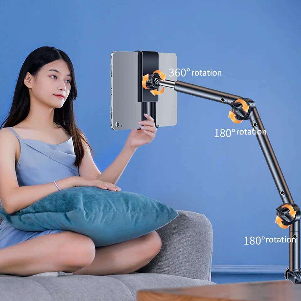 360° Adjustable Long Arm Tablet & Phone Holder - Image 3