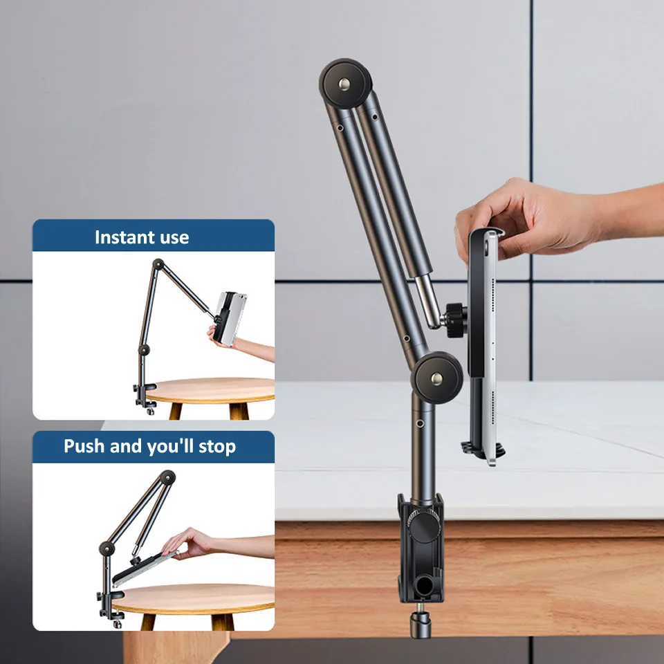 360° Adjustable Long Arm Tablet & Phone Holder - Image 5